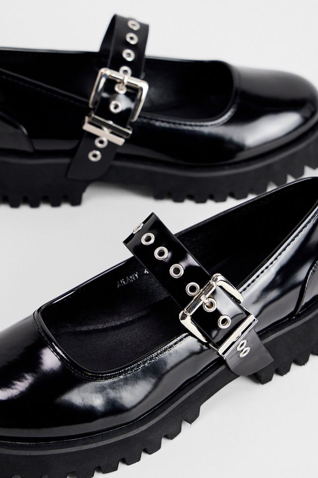 Zapatos Mary Jane Ailany Negro Raid #4