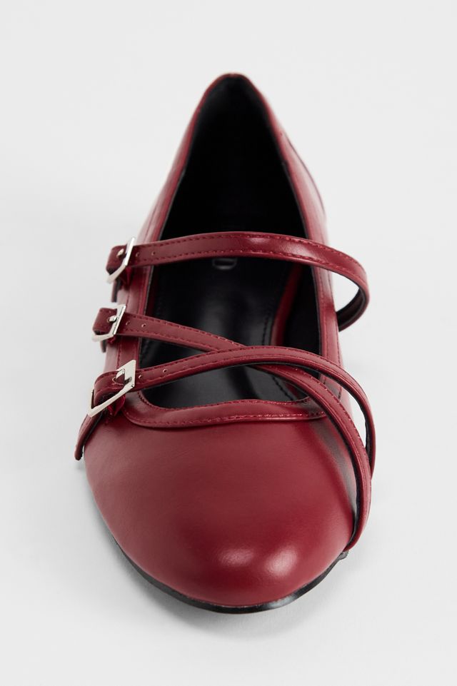 RAID Burgundy Maisy Ballerina Shoes #3
