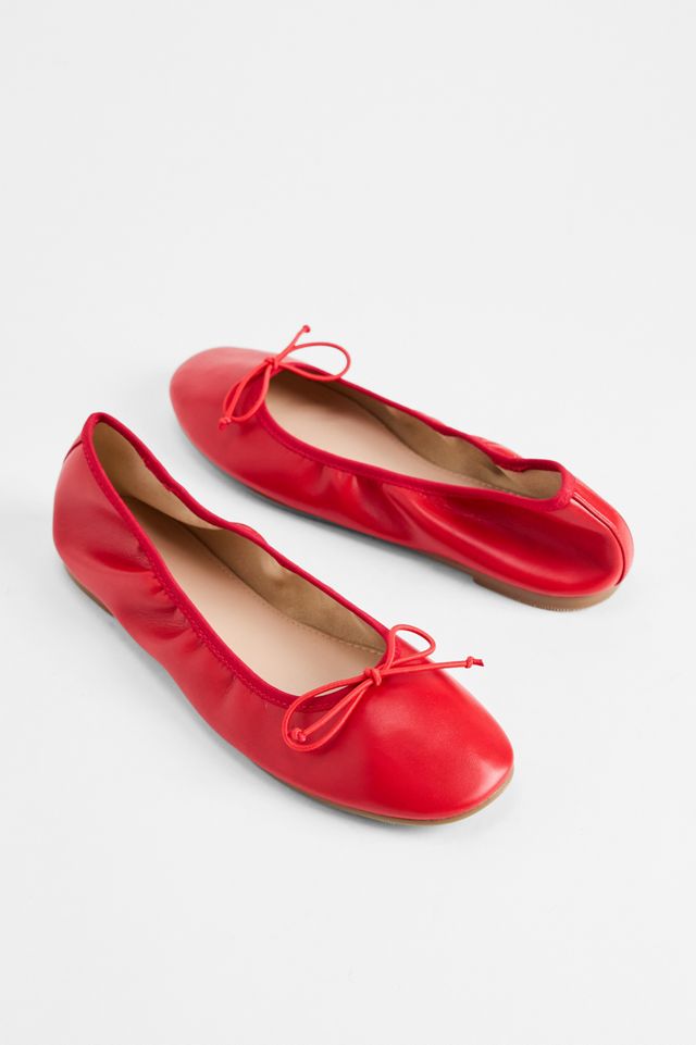 RAID Red Aashi Bow Detail Ballet Flats #1