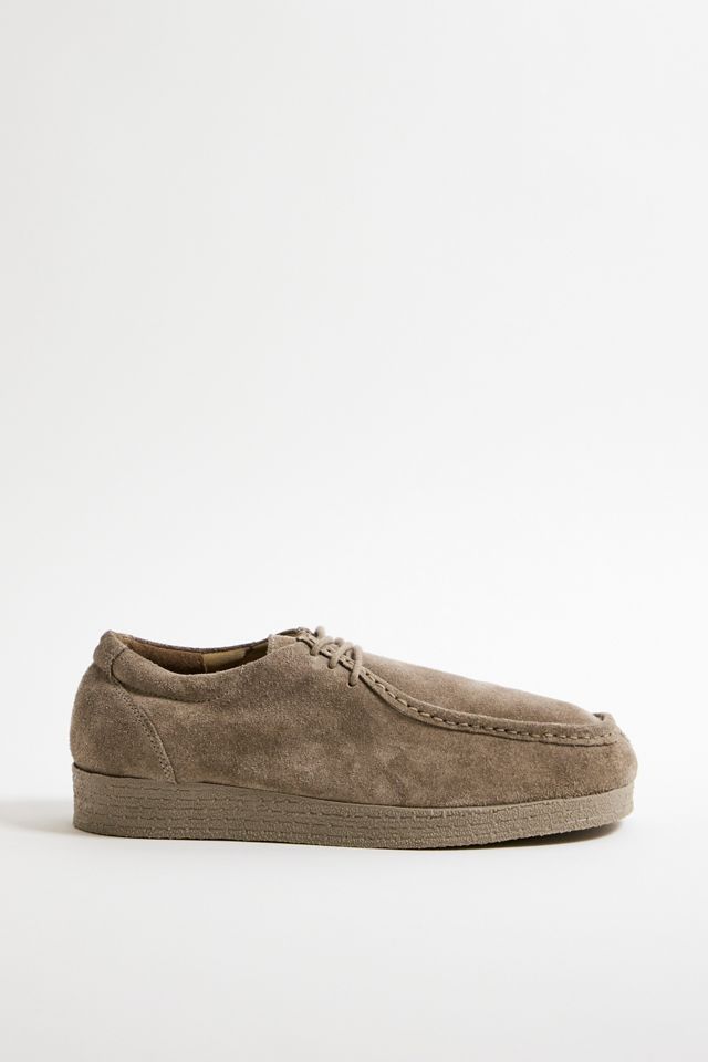 UO The Moc Taupe Lace-Up Suede Shoes  #2