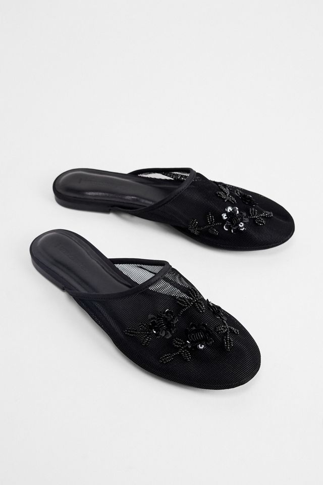 UO Embellished Mesh Flat Mules #2