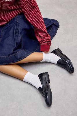 UO Black Lyla Loafers Product Page