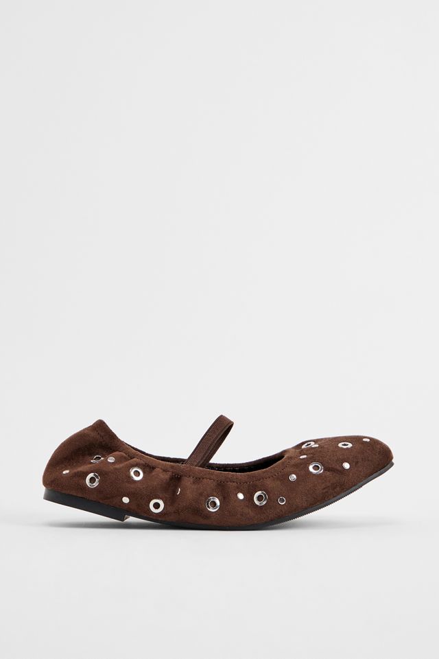 Chaussures ballerines marron à clous Storm UO #2