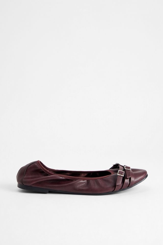 UO Burgunderfarbene Lisbon Ballerinas #2