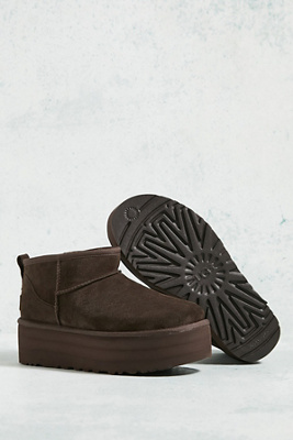 UGG Burnt Cedar Classic Ultra-Mini Platform Boots | Urban