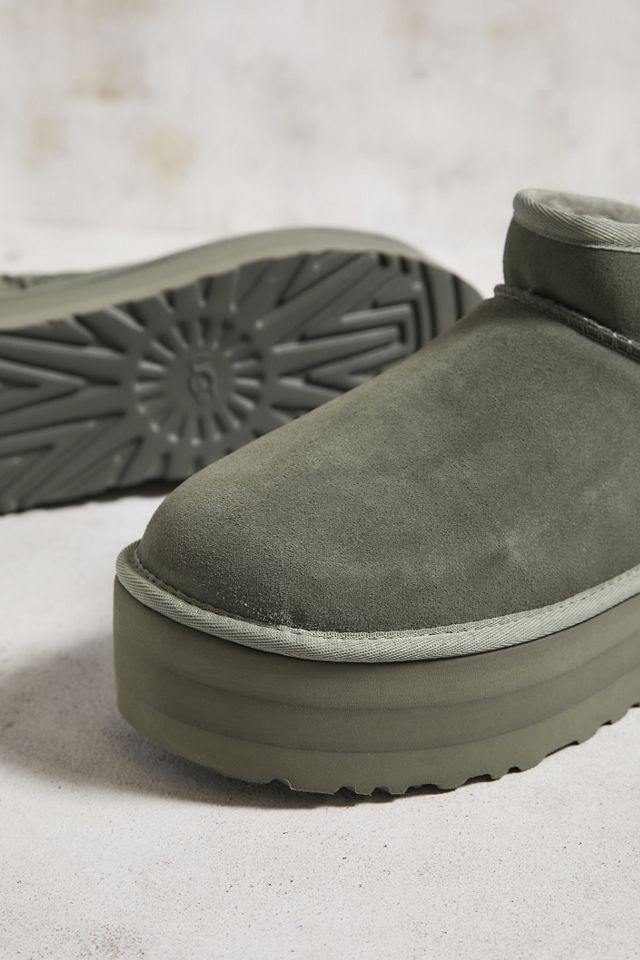 UGG Khaki Ultra-Mini Platform Boots #4