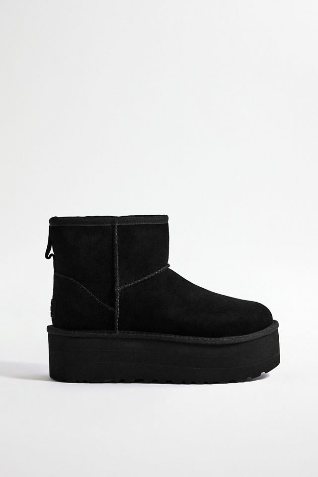 UGG Black Classic Mini Platform Boots Urban Outfitters UK