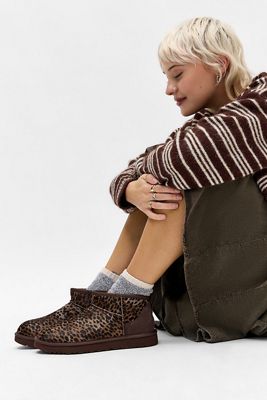 UGG Leopard Caspian Ultra-Mini Boots