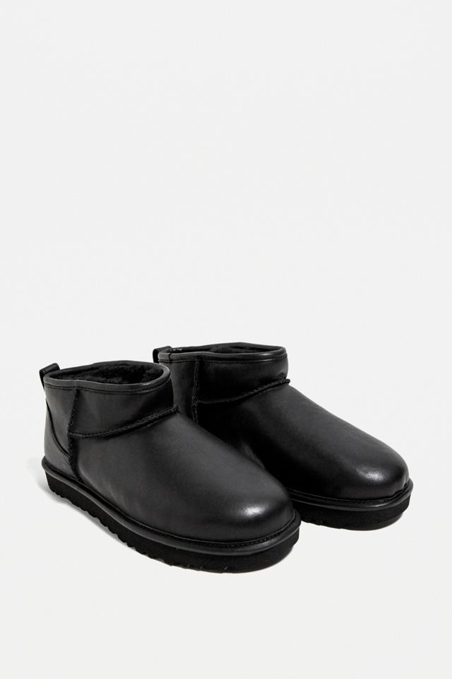 UGG Classic Ultra-Mini Black Ankle Boot #1