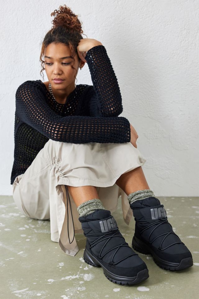 UGG Black Yose Puffer Boots