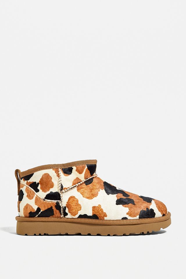 UGG Classic Ultra-Mini Cow Print Boots #1