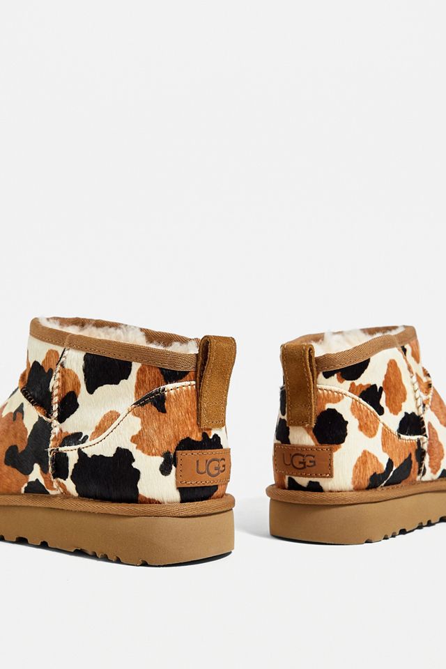 UGG Classic Ultra-Mini Cow Print Boots #4