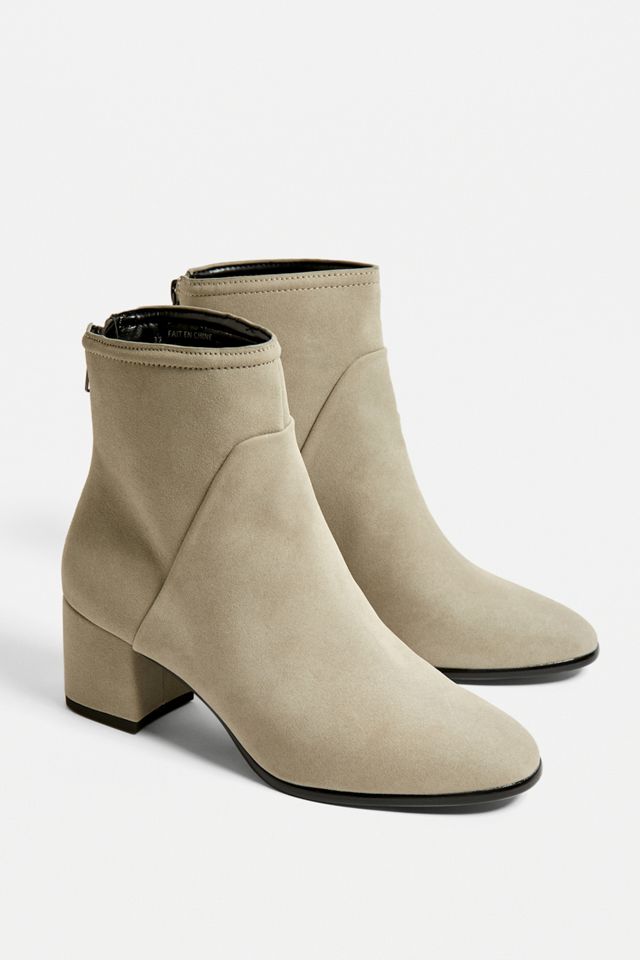 Matt & Nat - Bottines Dea grises mi-hauteur imitation cuir  #1