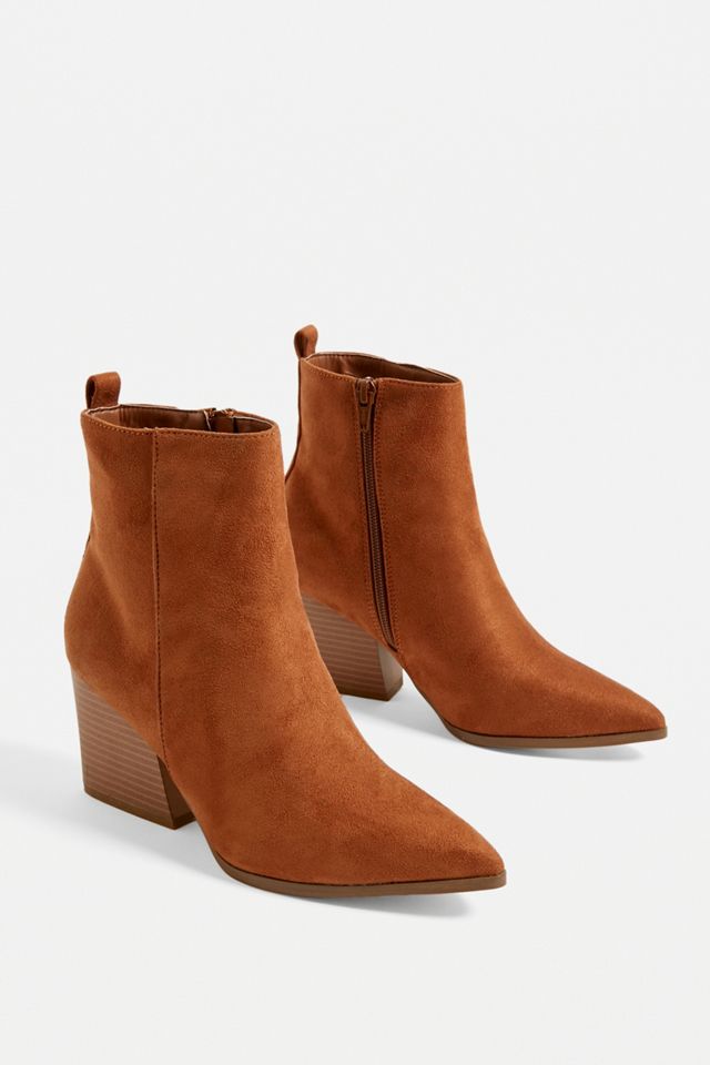 Matt & Nat - Bottines Ming cuivrées imitation daim