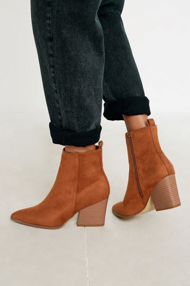 Matt & Nat - Bottines Ming cuivrées imitation daim #1