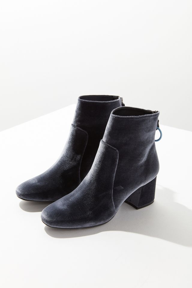 Harlow Velvet O-Ring Ankle Boots #1
