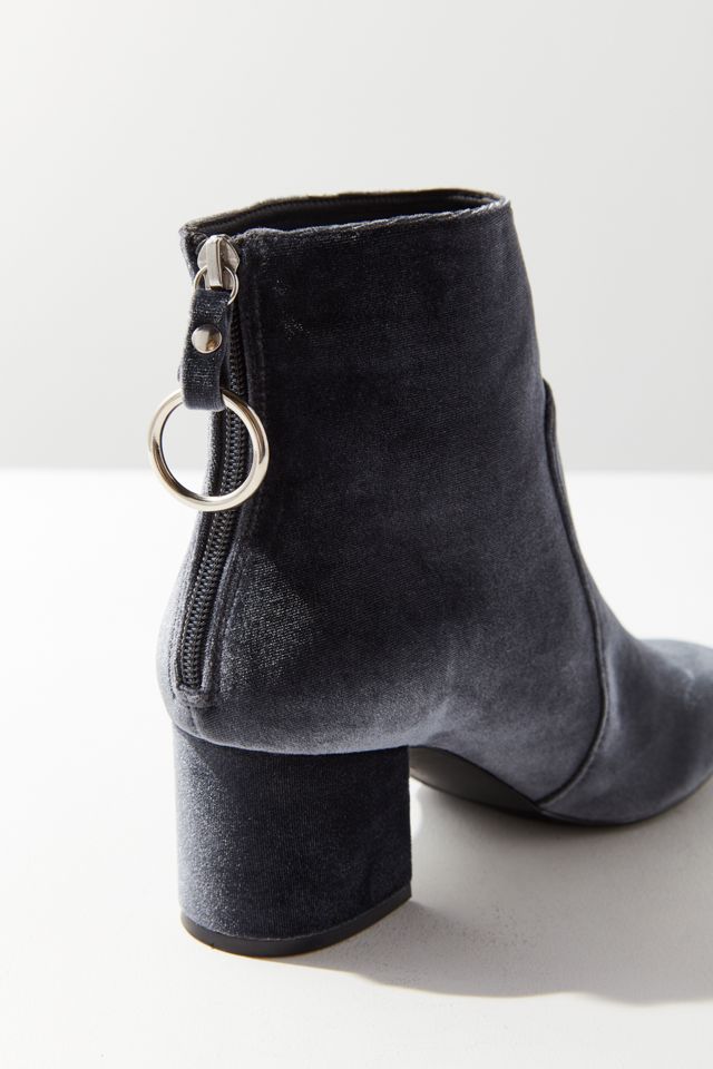 Harlow Velvet O-Ring Ankle Boots #3
