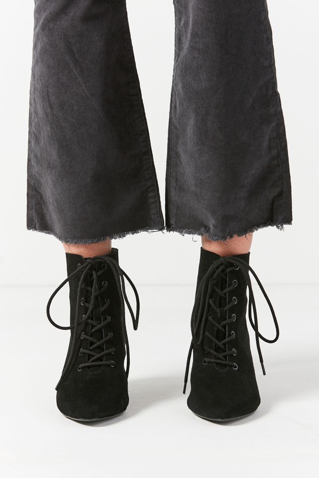 Aria Lace-Up Kitten Heel Boots #3