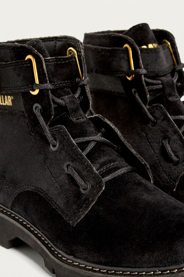 CAT Footwear Conversion Black Velvet Boots #2
