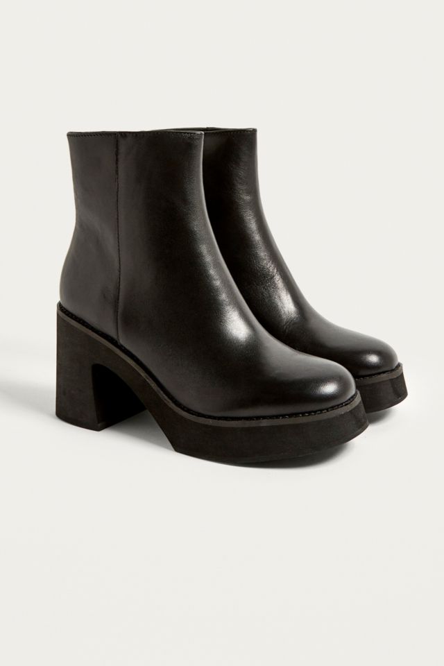 E8 by Miista Lilly Leather Platform Boots | Urban Outfitters UK