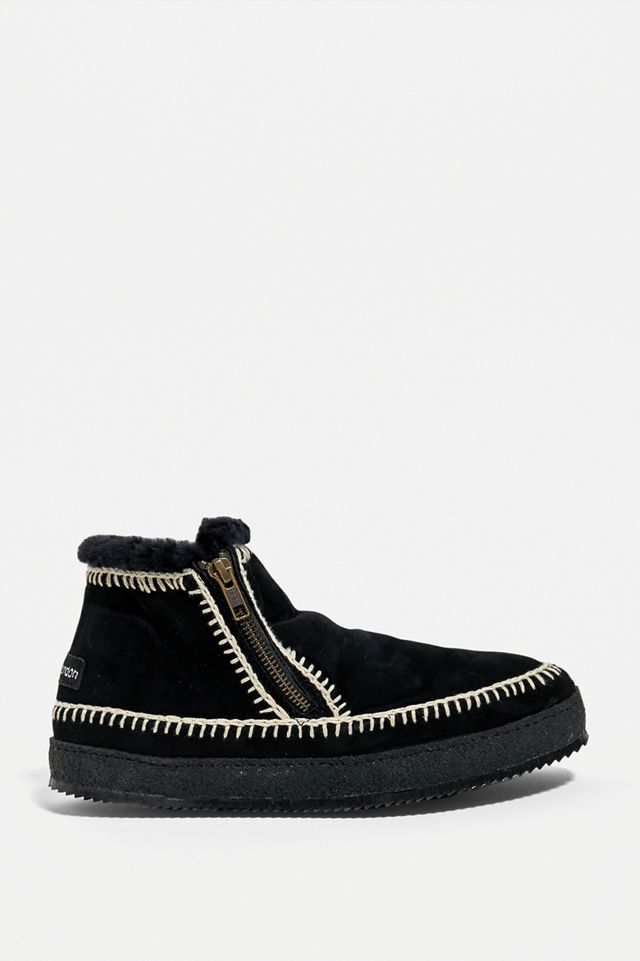 laidback london Black Setsu Low Side Zip Ankle Boots #2
