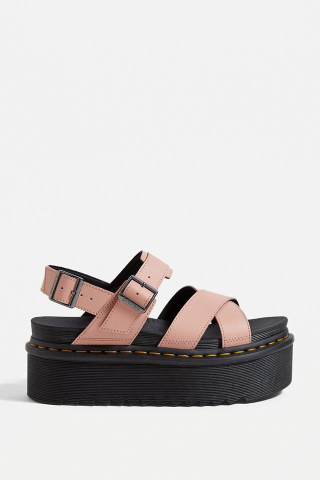 マーシーズ Dr. Martens Voss II Quad Peach Leather Strap Sandals | Urban