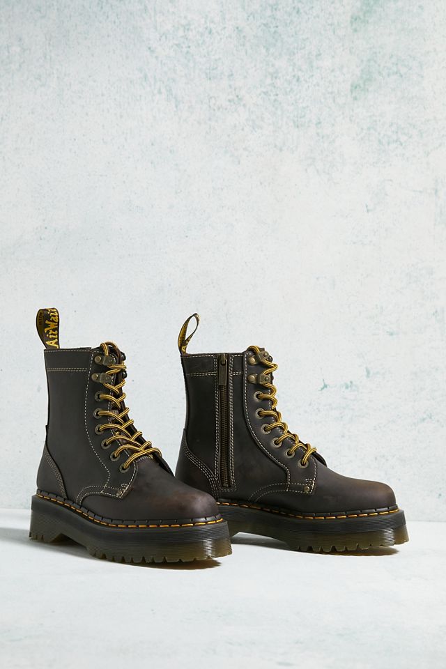 Dr. Martens Jadon Crazy Horse Leather Platform Boots #3