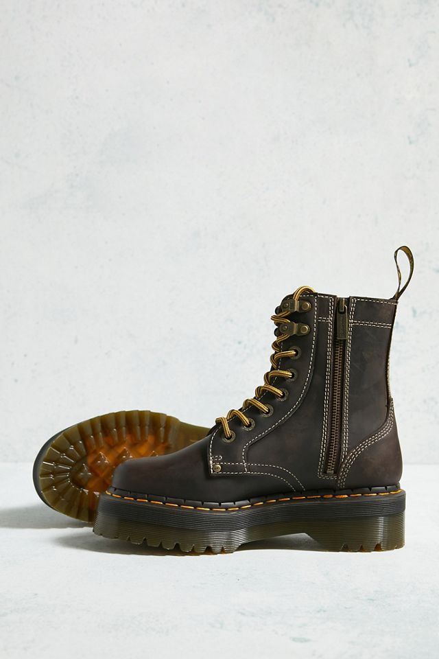 Dr. Martens Jadon Crazy Horse Leather Platform Boots #4