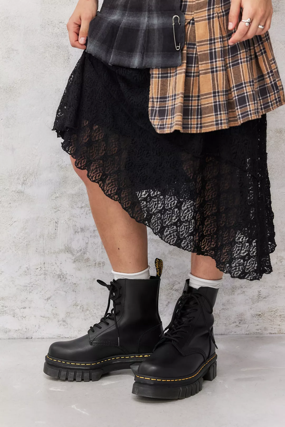 Dr Martens Black Audrick 8-Eyelet Boots