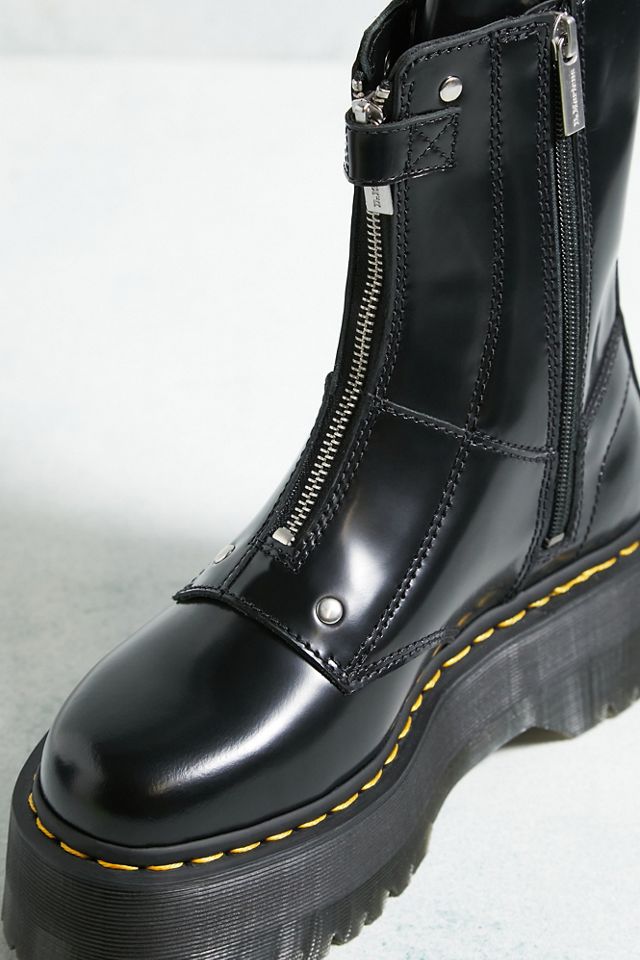 jetta hi max boots woman black in leather - DR. MARTENS - d — 2