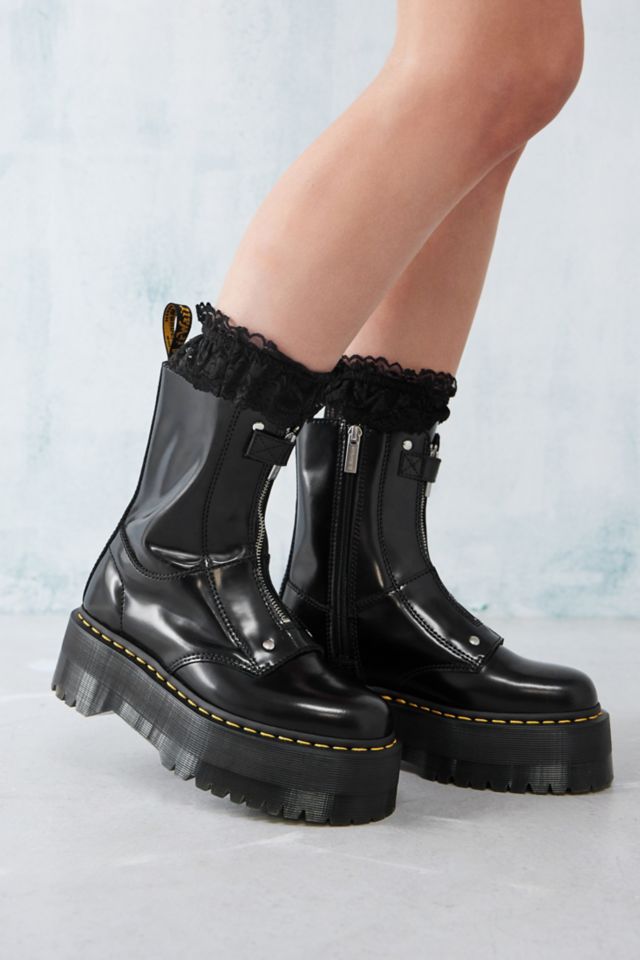 jetta hi max boots woman black in leather - DR. MARTENS - d — 2