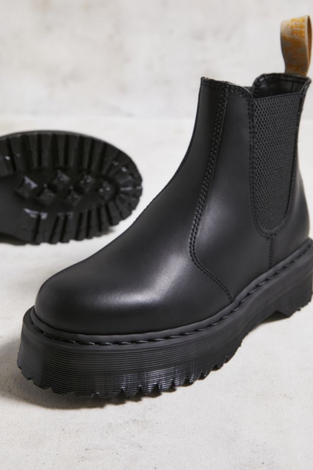 Dr. Martens Vegan Mono 2976 Quad Chelsea Boots | Urban Outfitters UK