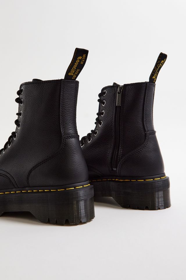 Dr. Martens Black Jadon III Pisa Leather Platform Boots Urban Outfitters UK