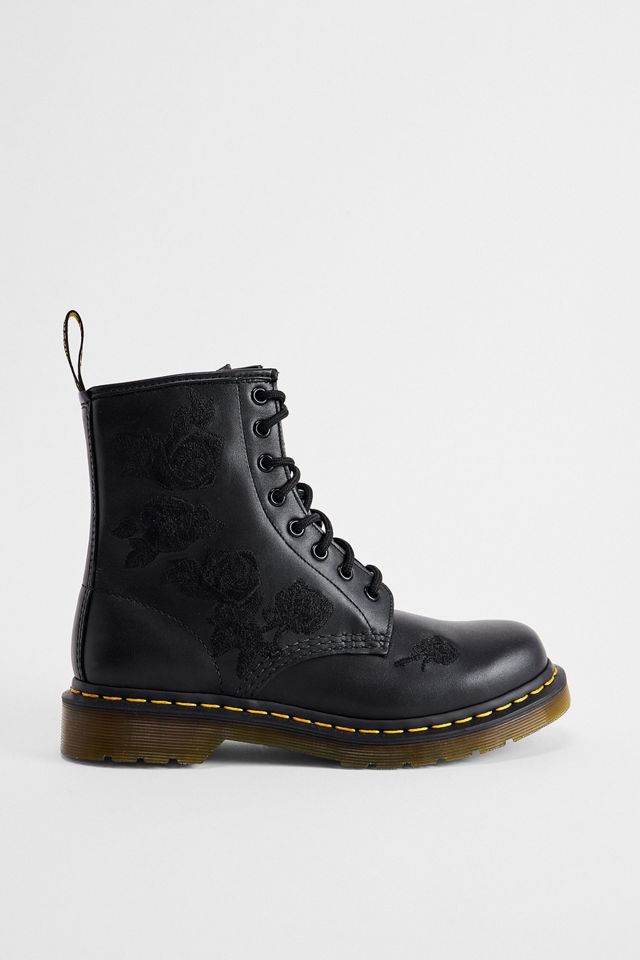 Dr. Martens Black 1460 Vonda Flower Boots #2
