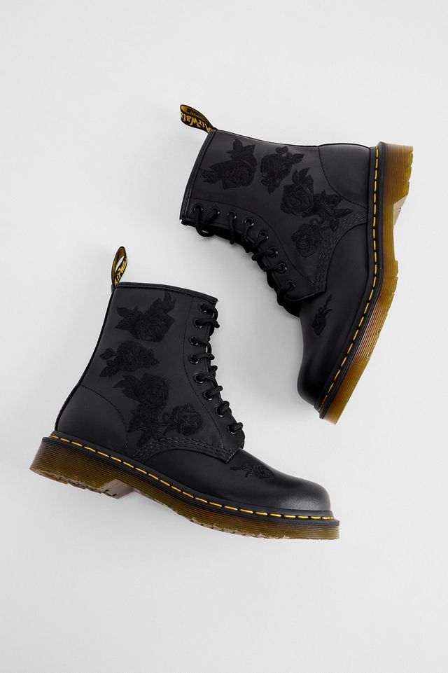 Dr. Martens Black 1460 Vonda Flower Boots #3