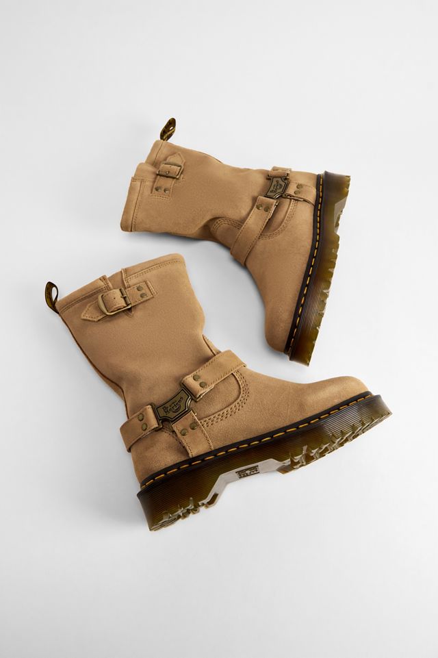 Dr. Martens Anistone HI Suede Biker Boots #1