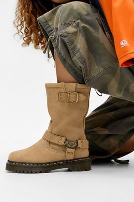 Dr. Martens Anistone HI Suede Biker Boots