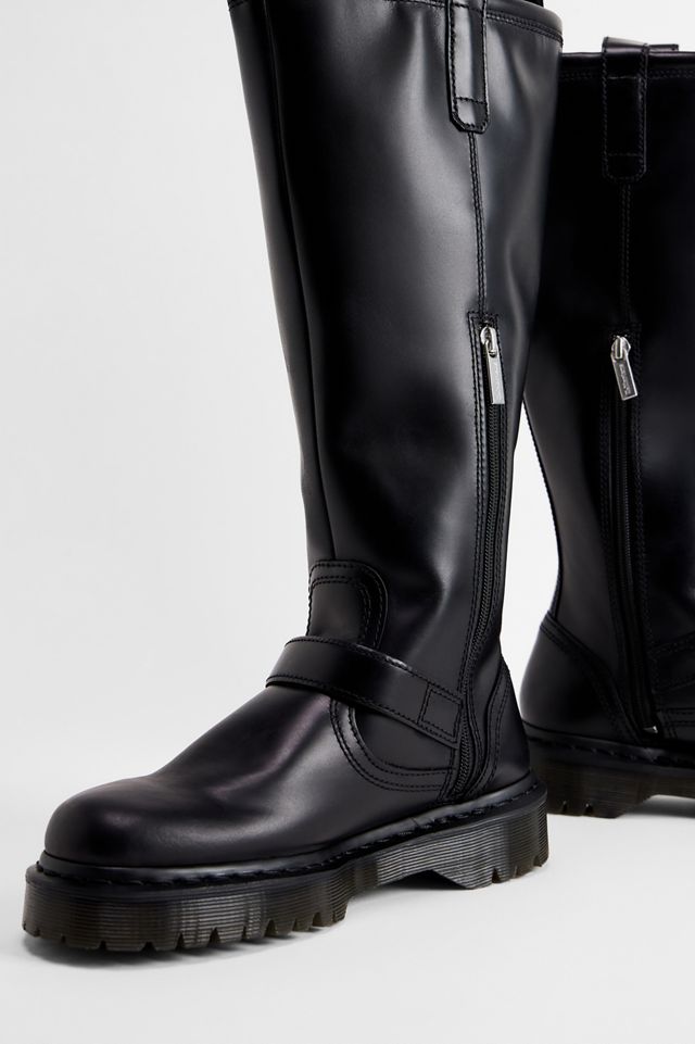 Botas Moteras hasta la Rodilla Dr. Martens Negras Anistone #1