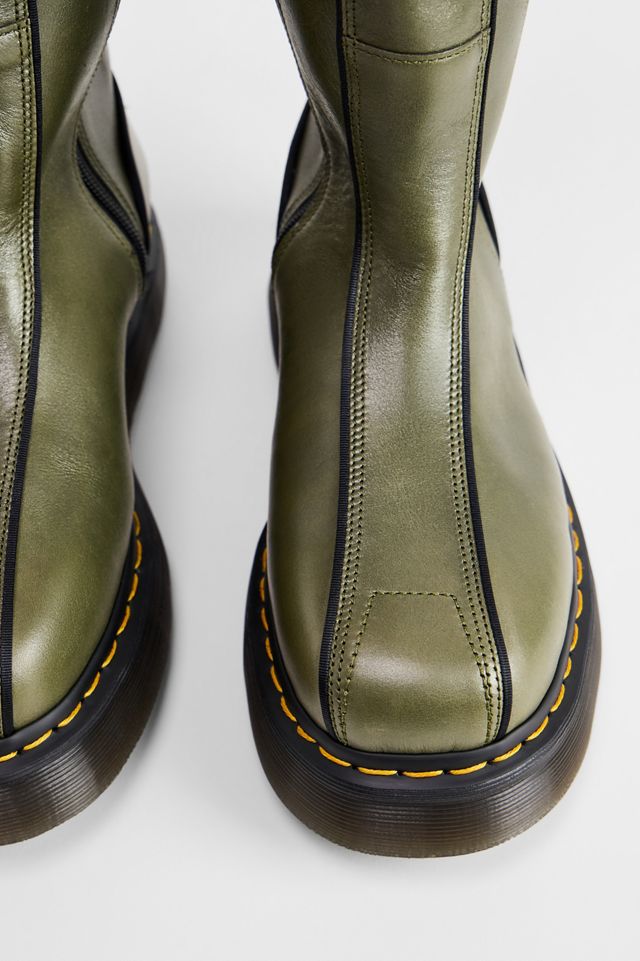 Dr. Martens Khaki Buzz Hi Leather Boots #1