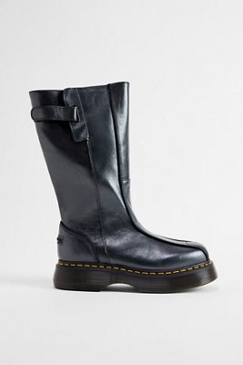Bottes en cuir noir Buzz Hi Eclipse Dr. Martens