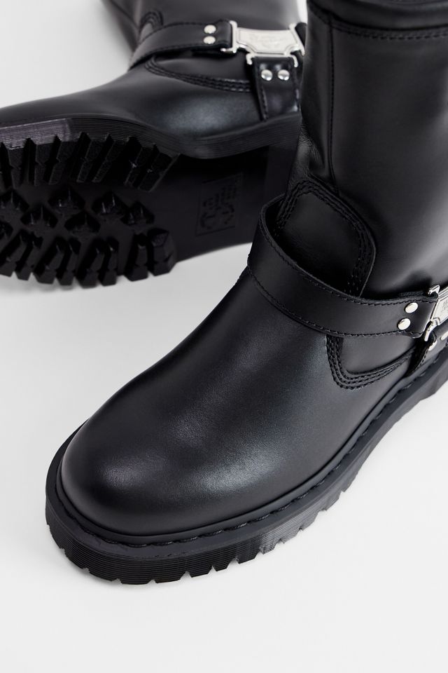 Dr. Martens Black Anistone Biker Boots #4
