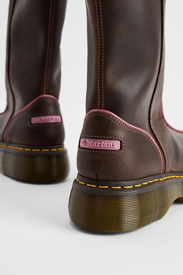 Stivali in Pelle Marroni Dr. Martens Buzz Hi #4