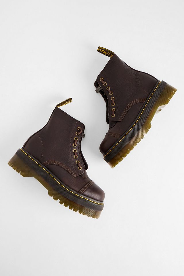 Dr. Martens Dark Brown Sinclair 8-Eye Boots #1
