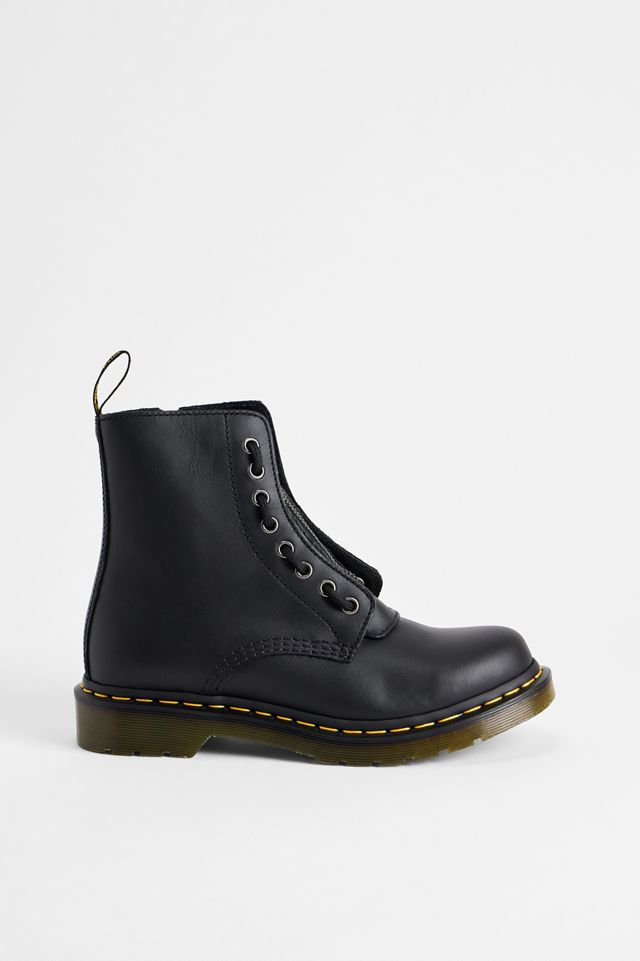 Dr. Martens Schwarze 1460 Pascal Zip Stiefel #2