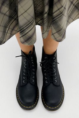 Dr. Martens Schwarze 1460 Pascal 8-Ösen-Stiefel