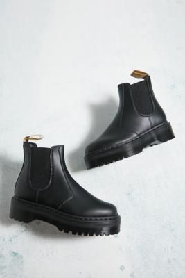 Dr. Martens Vegan 2976 Quad Platform Chelsea Boots - Black UK 7 at Urban Outfitters