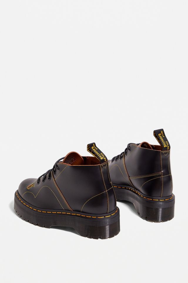 Dr. Martens Church Quad Leather Platform Boots Urban Outfitters UK