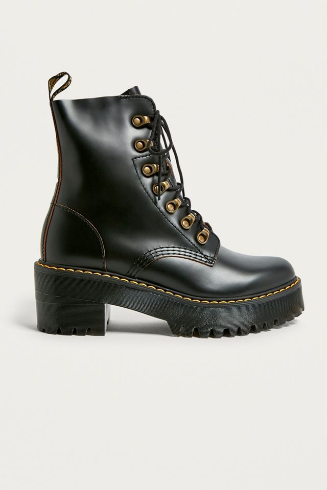 Dr. Martens Leona Botas de cuero con cordones #1