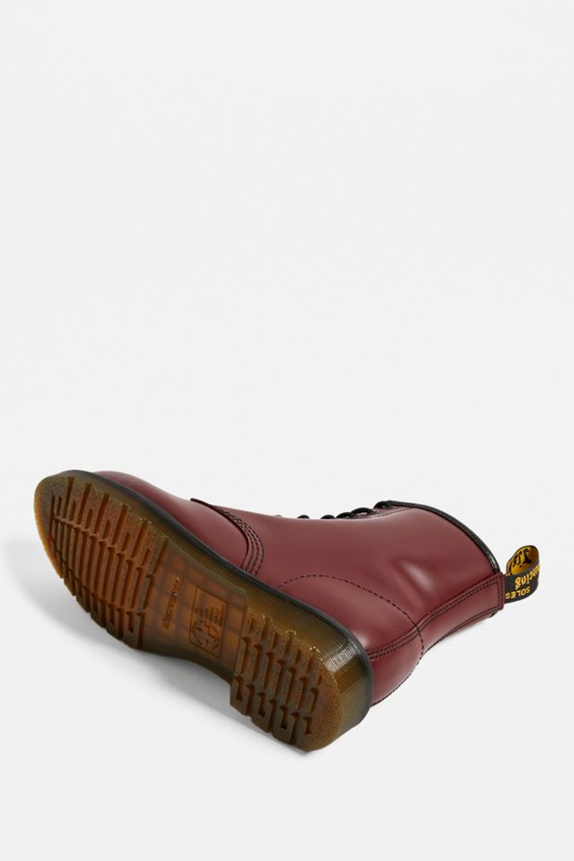 Dr. Martens - Bottes en cuir cerise 1460 à 8 œillets  #5