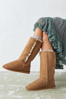 EMU Australia Platinum Hi Lace-Up Boots - Brown UK 4 at Urban Outfitters